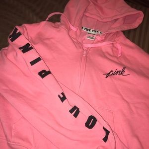 PINK Cropped Hoodie
